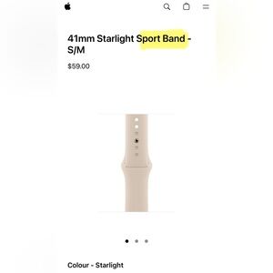 NIB Apple Watch Sports Band (strap only)